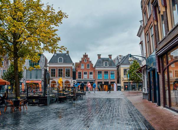 Raamdecoratie in Leeuwarden