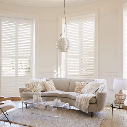 Houten shutters op maat wit