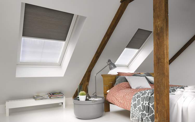 Plissé Shades en Duette® Shades in Dag & Nacht uitvoering